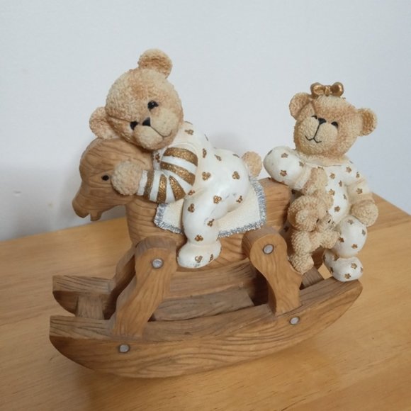 Other - Teddy Bears On Rocking Horse Figurine